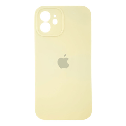 Чехол Silicone Case Full Camera для iPhone 12 Pastel yellow Чехол Silicone Case Full Camera для iPhone 12 Pastel yellow